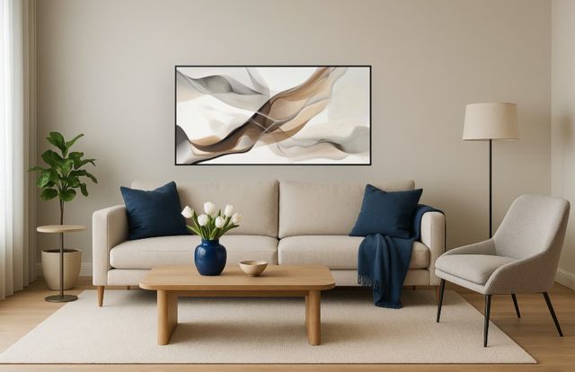 Classy Living Wildhearted Ethereal Waves Wall Art-1