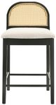 Armen Living Lucio 3-Piece Black/White Counter Stool Set-2