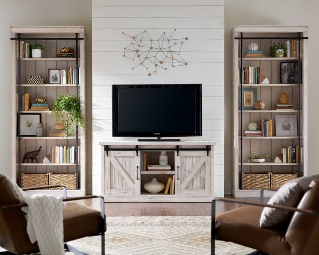 Martin Furniture Avondale Farmhouse White 94” Tall Bookcase-2