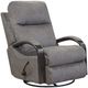 American Wholesale Furniture Niles Graphite Swivel Glider Manual Recliner-0