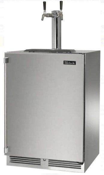Perlick® Signature Panel Ready/Stainless Steel 24" Built-in Beverage Dispenser-0