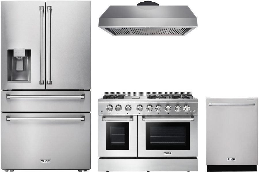 Photo inspiration: Thor Kitchen 4 Piece Stainless Steel Kitchen Package Photo Inspiration