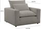 TOV Furniture Cali Slate Arm Chair-2
