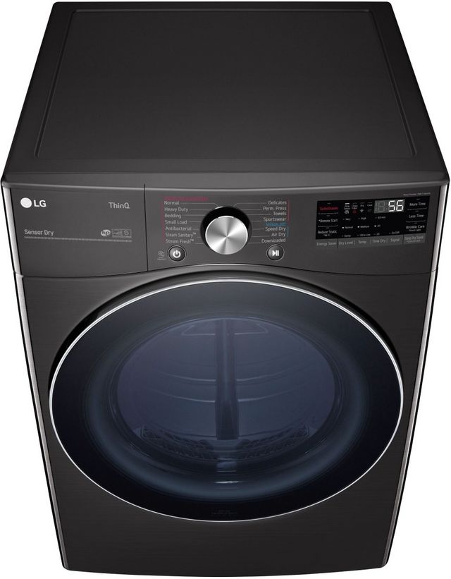LG 7.4 Cu. Ft. Black Steel Front Load Electric Dryer-8