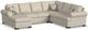 Charisma™ Florence Cream Stationary Sectional-0