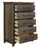 International Furniture Direct Town Brown/Gray Chest-3