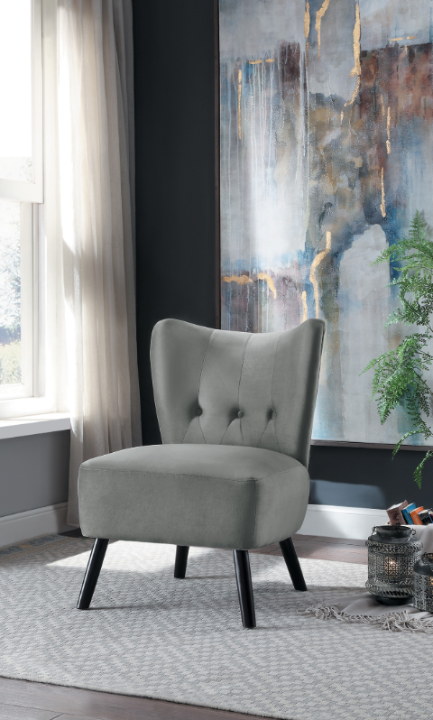 Mazin Furniture Imani Gray Accent Chair-2