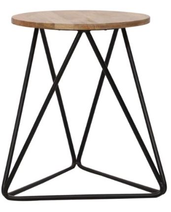 Jaipur Furniture Ravi Range Black/Brown Accent Stool-0
