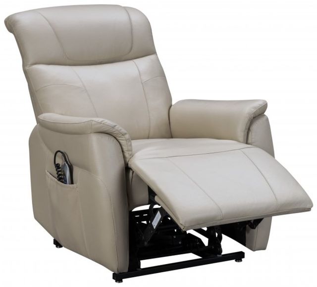 BarcaLounger® Leighton Laurel Cream Leather Power Lift Recliner-2