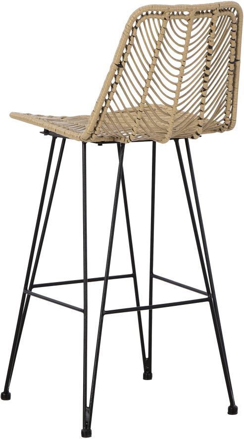 Signature Design by Ashley® Angentree Natural/Black Bar Stool-1