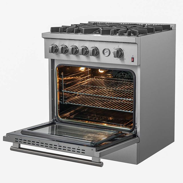 FORNO® Giovanni 30" Stainless Steel Pro Style Gas Range-4
