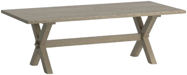 Bassett® Furniture Customizable BenchMade Crossbuck 90" Oak Dining Table-0