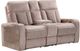 Parker House® Equinox Mushroom Power Reclining Console Loveseat with Power Headrests-0