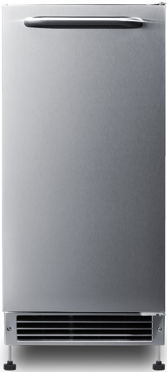 Summit® 15" 25 lb. Stainless Steel Ice Maker-2