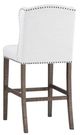 Forty West White Cotton boll 30'' Bar Stool-2