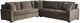 Universal Explore Home™ Fletcher 3-Piece Cannes Dark Gray Curved Sectional-0