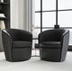 Parker House® Barolo 2-Piece Vintage Slate Swivel Club Chair Set-1