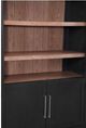 Bassett Mirror Fynn Black/Oak Display Cabinet-2