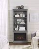 aspenhome® Churchill Smokey Gray 74" Fireplace Display Case-1