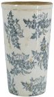 A & B Home Beige/Gray Floral Pattern Vase-0