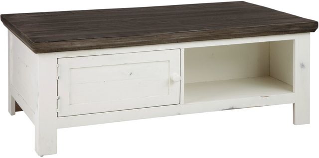 aspenhome® Mesa Antique White Cocktail Table-0