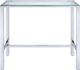 Coaster® Tolbert Chrome Bar Table with Glass Top-0