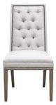 Vanguard® Hanover Dove Gray Button-Back Side Chair-1