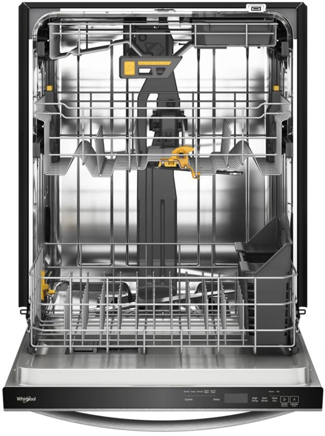 Whirlpool® 24" Fingerprint Resistant Stainless Steel Top Control Built-In Dishwasher  with Total Coverage Wash Action and Auto Open Air Dry-1