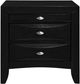 Global Furniture USA Linda Black Nightstand-1