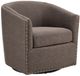 Olliix by Madison Park Chocolate Tyler Swivel Chair-0