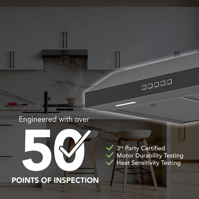 Broan® GLA2 Series 30" Black Stainless Steel Under Cabinet Range Hood-1