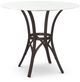 Amisco Customizable Kai 42" White Glass Counter Height Table-0
