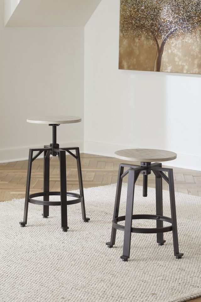 Signature Design by Ashley® Karisslyn Black/Whitewash Counter Stool-4