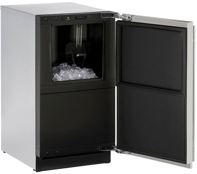 U-Line® 3000 Series 18" 55 lb. Stainless Solid Ice Maker-1