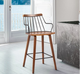 Armen Living Micah Walnut 26" Counter Stool-3