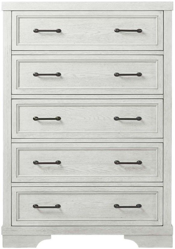 Westwood Design Foundry White Dove 5-Drawer Chest-2
