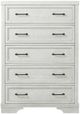 Westwood Design Foundry White Dove 5-Drawer Chest-2