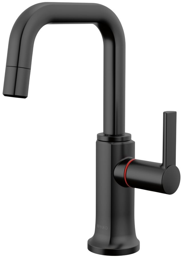 Brizo Kintsu® Matte Black Instant Hot Faucet with Square Spout-0