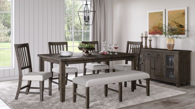Jofran Inc. Willow Creek Chocolate Brown Extension Dining Table-1