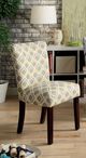 Furniture of America® Prue Gray/Yellow Accent Chair-1