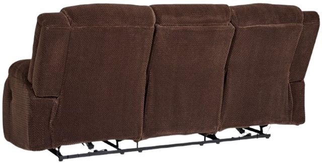 Signature Design by Ashley® Observation Chocolate Power Reclining Sofa with Drop Down Table-4