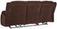 Signature Design by Ashley® Observation Chocolate Power Reclining Sofa with Drop Down Table-4
