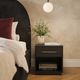 TOV Furniture Marlow Black Nighstand with Drawer-1