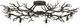 Currey & Company Rainforest Rustic Bronze Semi-Flush Lighting-0