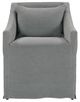 Rowe® Customizable Odessa Slipcovered Dining Arm Chair with Castered Legs-0