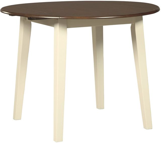 Signature Design by Ashley® Woodanville 3-Piece Cream/Brown Dining Set-1