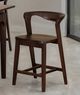 Furniture of America® Romont 2-Piece Rich Walnut Counterheight Chair-1