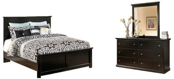 Signature Design by Ashley® Maribel 2-Piece Black King Panel Bed Set-0