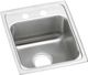 Elkay Lustertone® Classic Lustrous Satin 15" x 17-1/2" x 6-1/2" 2-Hole Single Bowl Drop-In ADA Sink-0