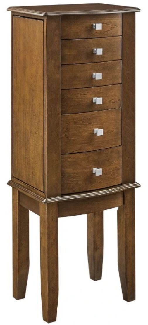 Powell® Meredith Walnut Jewelry Armoire-0